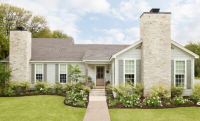 The Minty Green home with Hardie® Shingle, featured on Fixer Upper on HGTV.